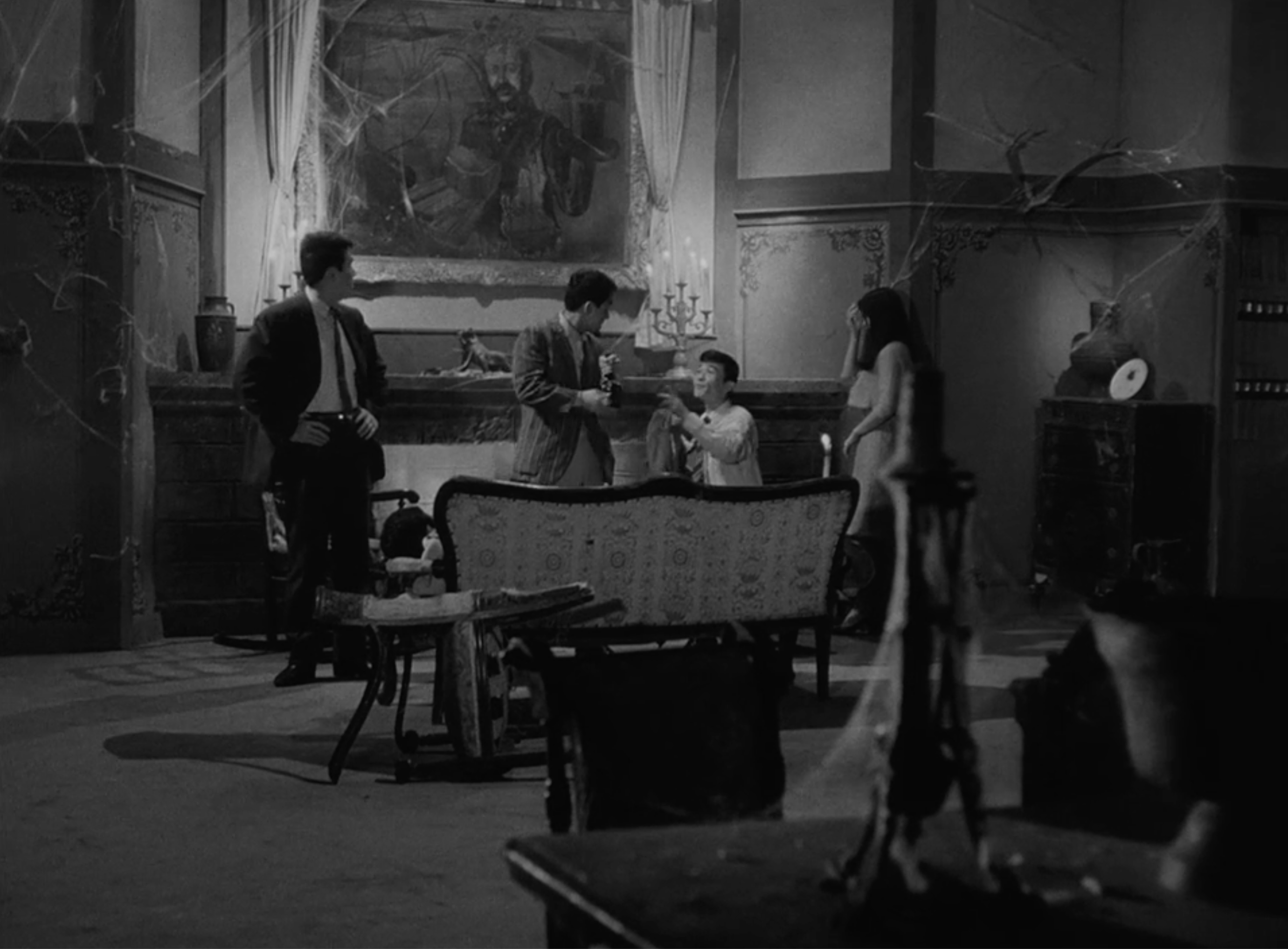 Ultra Q Baron Spider inside Gothic mansion