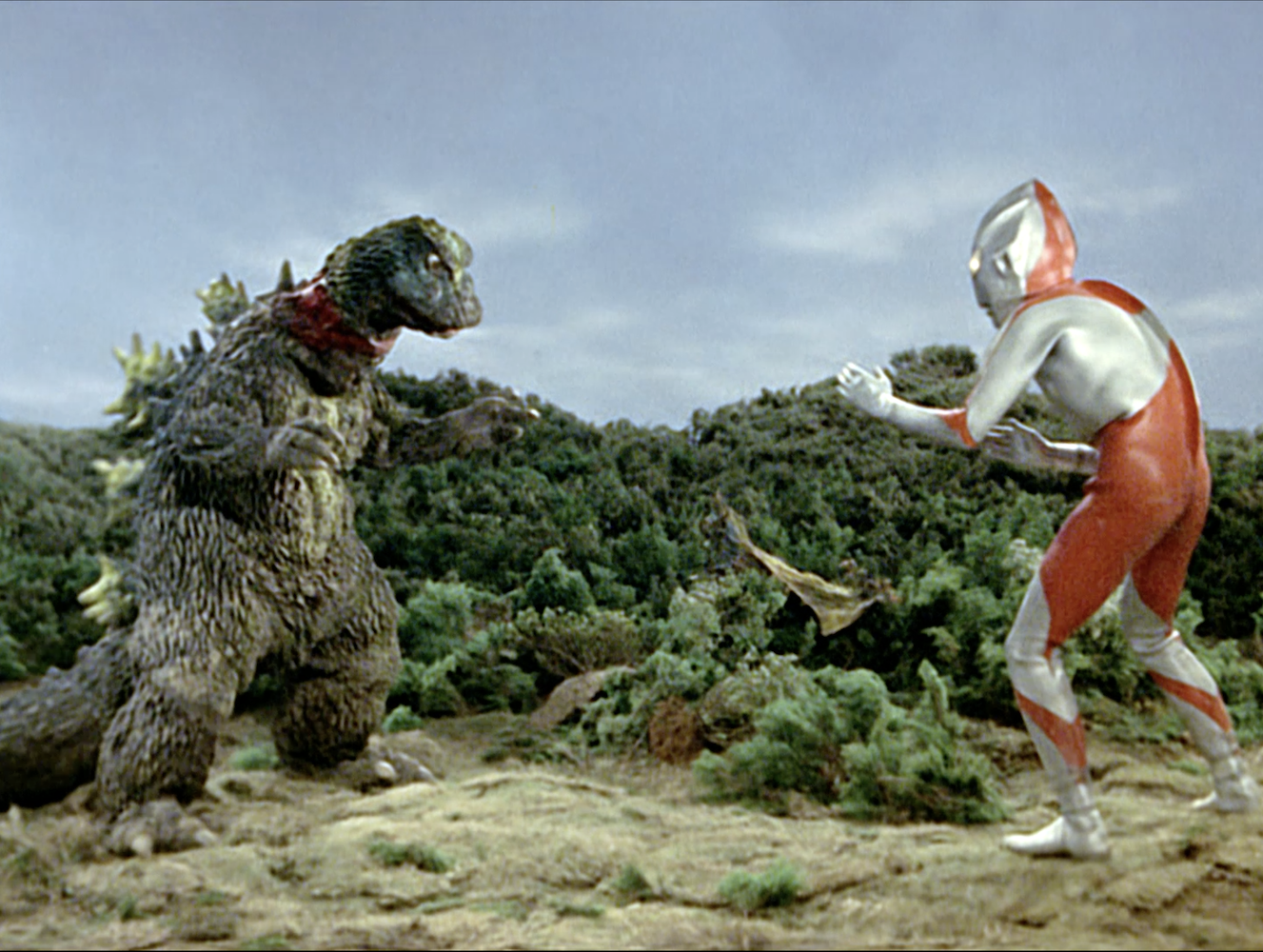 Godzilla vs. Ultraman in The Mysterious Dinosaur Base