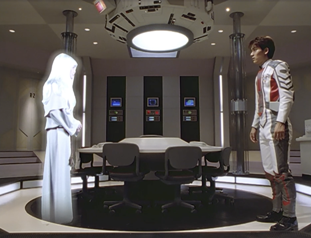 Daigo and Yuzare in Ultraman Tiga episode Legend of the Stone